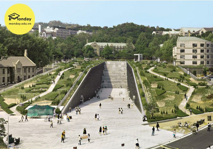 Đại học nữ Ewha – Trường đại học nữ lâu đời và danh giá nhất tại Hàn Quốc năm 2026 2 Khung cảnh Đại học nữ Ewha